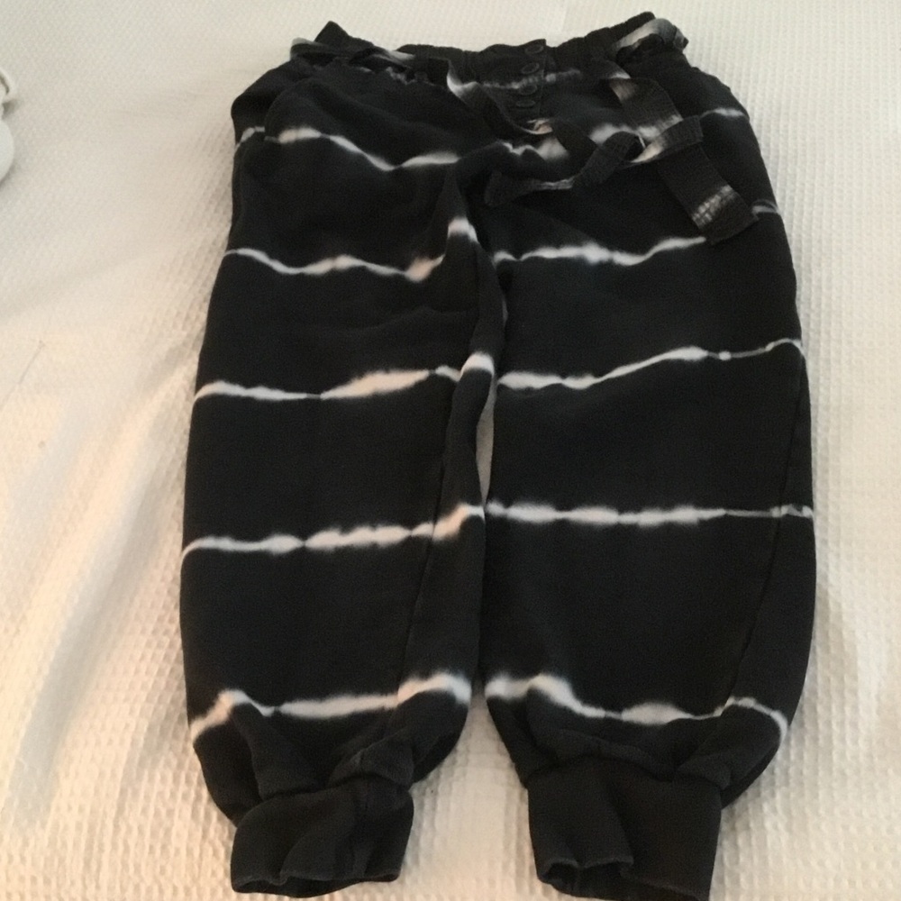 Ulla Johnson women's Black & White Tie-Dye Joggers
